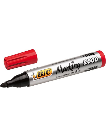 MARCADOR PERMANENTE BIC MARKING 2000 CONICO ROJO