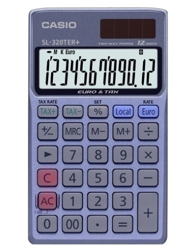 CALCULADORA de BOLSILLO CASIO 12...