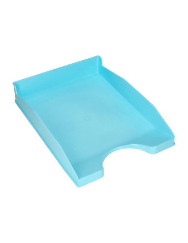BANDEJA SOBREMESA PLASTICO CELESTE OPACO