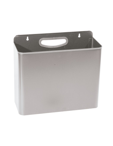 PAPELERA METALICA DE PARED GRIS...
