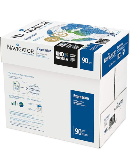 PAPEL FOTOCOPIADORA NAVIGATOR DIN A4 90 GRAMOS PAQ