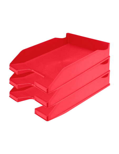 BANDEJA SOBREMESA PLASTICO ROJO OPACO 24