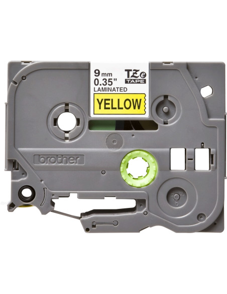 CINTA BROTHER TZE621 AMARILLO-NEGRO 9MM LONGITUD 8