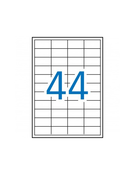 ETIQUETAS ADH.IMPR. A4 BLANCA CAJA 100h C.RECTOS
