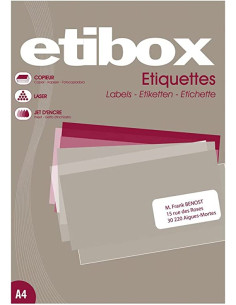 ETIQUETAS ADH.IMPR. A4...