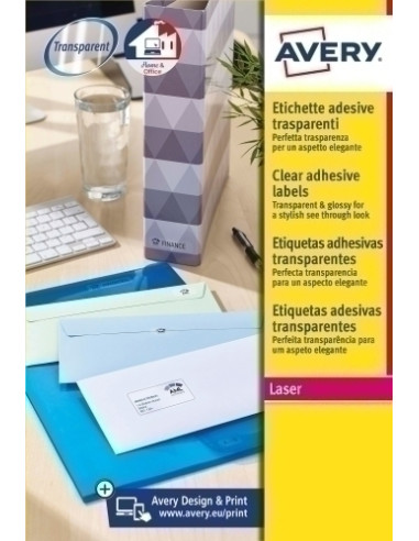 ETIQUETAS ADH.IMPR.AVERY A4 POLYESTER...