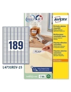 ETIQUETAS ADH.IMPR.AVERY A4...