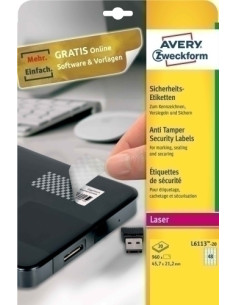 ETIQUETAS ADH.IMPR.AVERY A4...