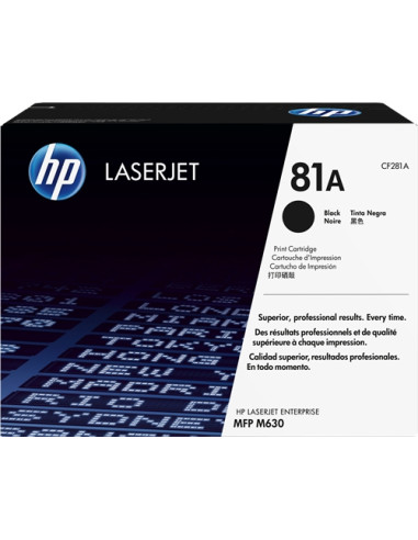 TONER HP LASERJET N.81 MFP M630 NEGRO...