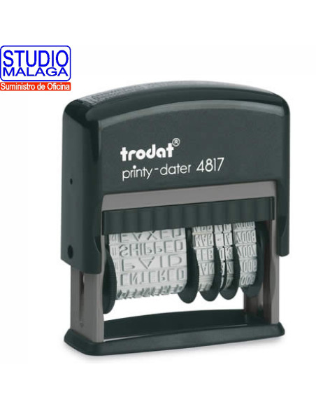 TRODAT 4817 SELLO AUTOMATICO FECHADOR + FORMULA