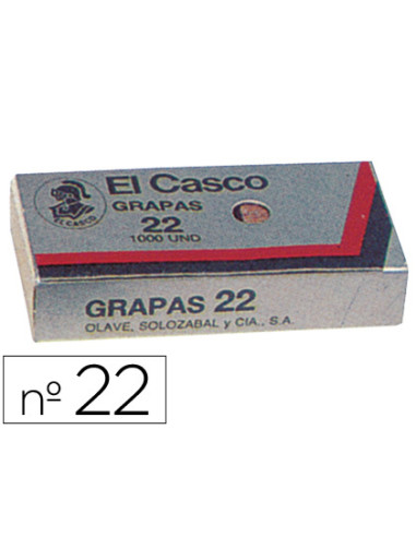 GRAPAS EL CASCO N?22 CAJA DE 1000...