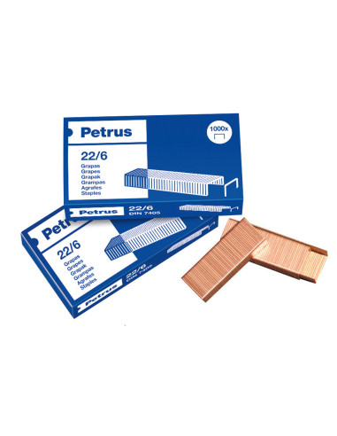 GRAPAS PETRUS 22/6 COBREADAS CAJA DE...