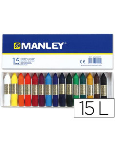 LAPICES CERA MANLEY CAJA DE...