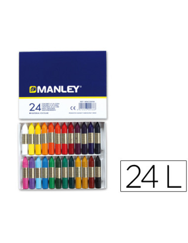 LAPICES CERA MANLEY CAJA DE 24...
