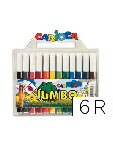 ROTULADOR CARIOCA JUMBO PUNTA GRUESA...