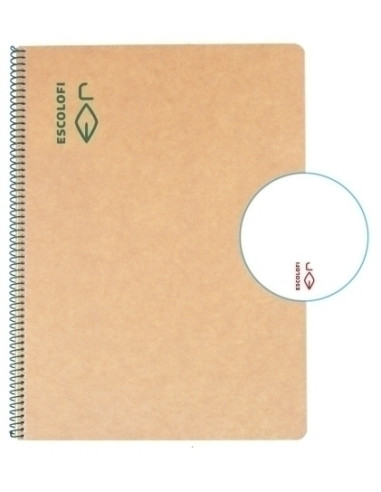 BLOC ESCOLOFI GREEN tapa DURA A4 50h...