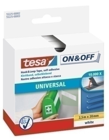 CINTA VELCRO TESA ON&OFF rollo 2,5x20...
