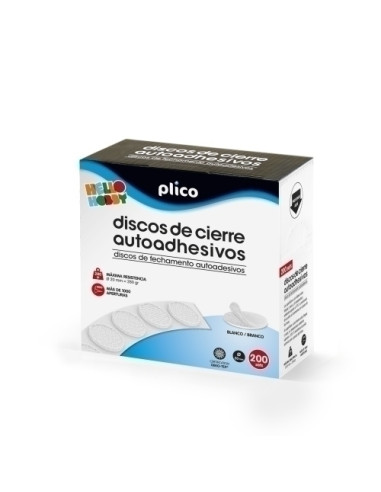 DISCOS CIERRE ADHESIVOS PLICO 20 Ø...