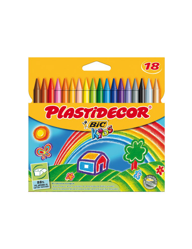 LAPICES CERA PLASTIDECOR CAJA DE 18...