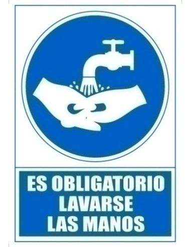 SEÑAL SERIGRAFIADA 1 TINTA AZUL ES...