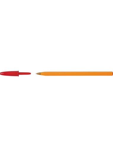 BOLIGRAFO BIC NARANJA FINE ORIGINAL ROJO