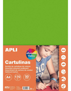 CARTULINA 180G A4 50H...