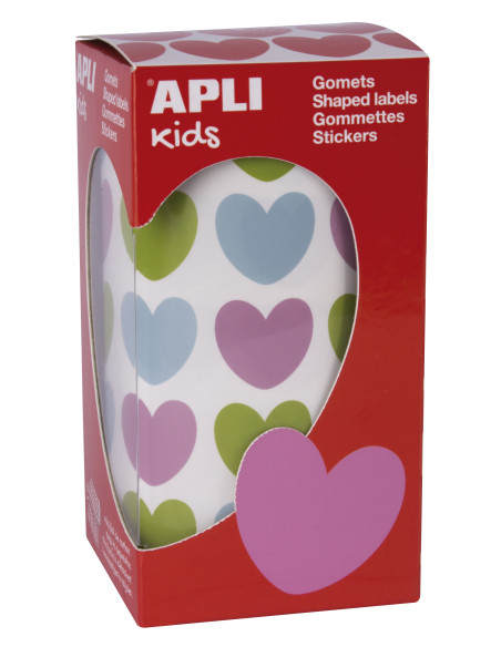 GOMETS APLI CORAZON MULTICOLOR 20X18MM