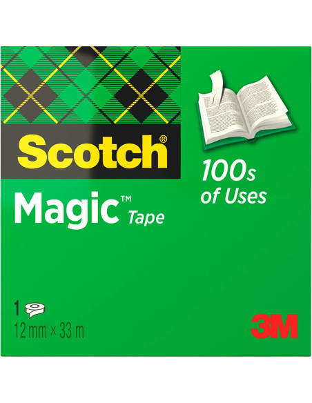 CINTA ADHESIVA SCOTCH MAGIC INVISIBLE 33 MT X 12 M