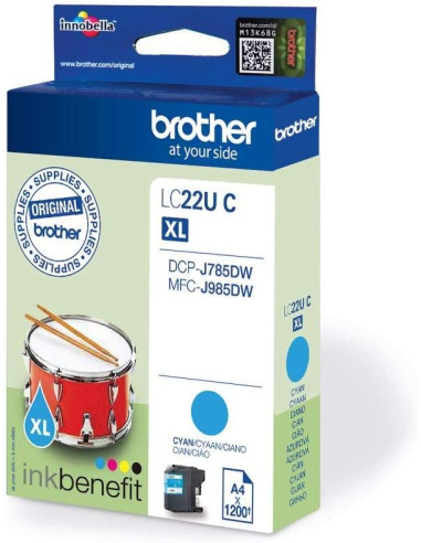 INK-JET BROTHER LC22UCBP XL...