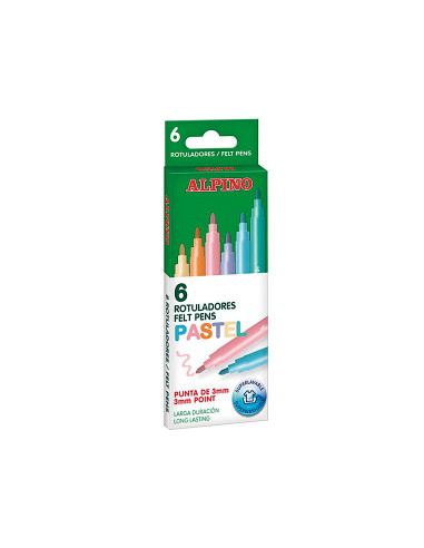 ROTULADOR ALPINO STANDARD PASTEL CAJA...