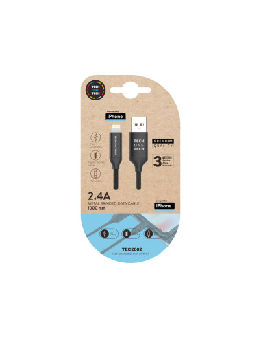 CABLE USB 2.4 TECH ONE TECH BRAIDED...