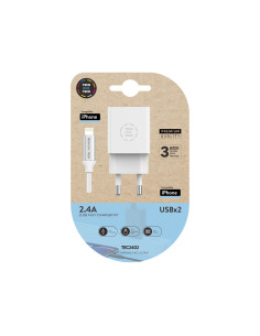 CARGADOR DOBLE BLANCO+CABLE...