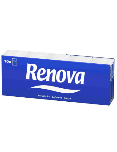 PAÐUELOS DE PAPEL RENOVA PACK DE 10...