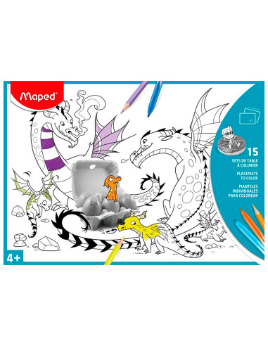 MANTEL PARA COLOREAR MAPED INDIVIDUAL...