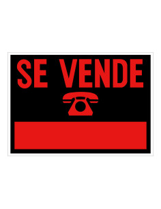 CARTEL ANUNCIO PVC 70x50 SE...