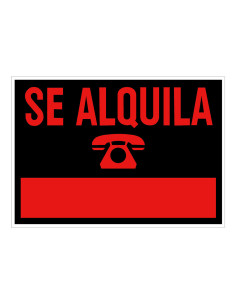 CARTEL ANUNCIO PVC 50x35 SE...