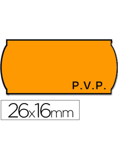 ETIQUETAS METO ONDULADAS 26X16 MM PVP...
