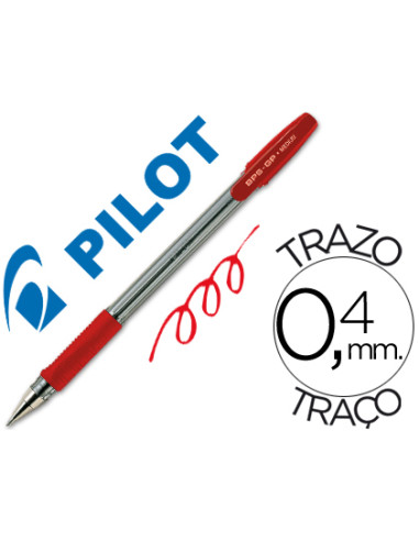 BOLIGRAFO PILOT BPS-GP ROJO SUJECION...