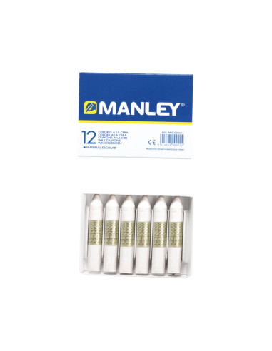 LAPICES CERA MANLEY UNICOLOR BLANCO...