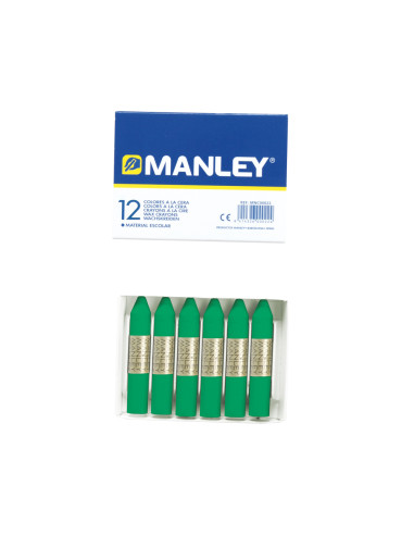 LAPICES CERA MANLEY UNICOLOR VERDE...