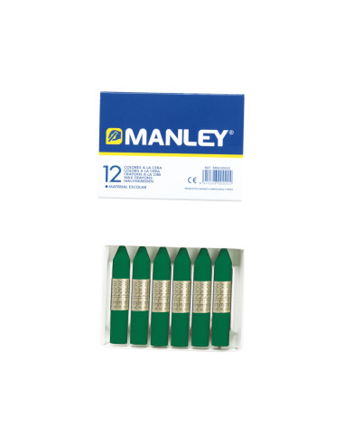 LAPICES CERA MANLEY UNICOLOR VERDE...