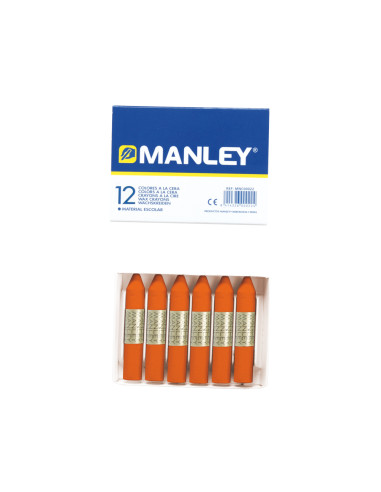 LAPICES CERA MANLEY UNICOLOR NARANJA...