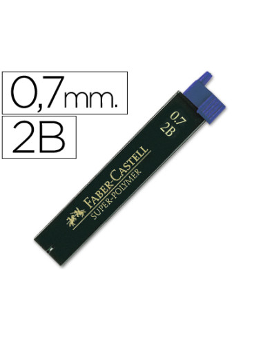 MINAS FABER GRAFITO 9067 0,7 MM 2B...