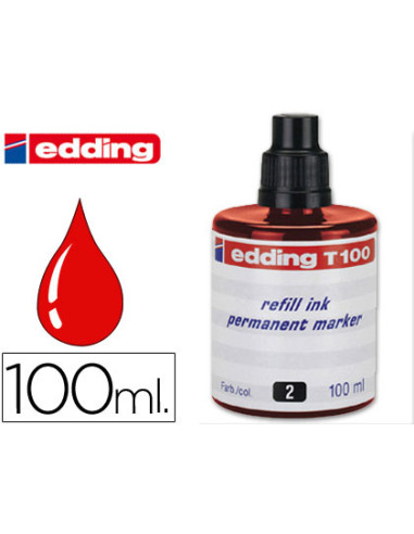 TINTA ROTULADOR EDDING T-100 ROJO...