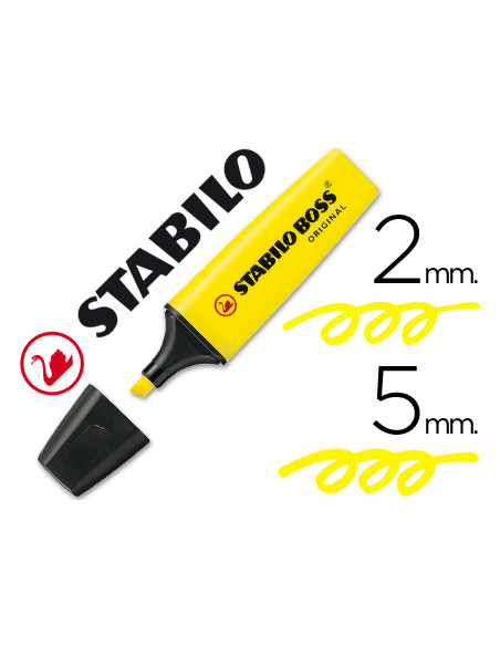 ROTULADOR STABILO BOSS FLUORESCENTE 70 AMARILLO