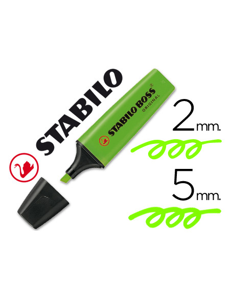 ROTULADOR STABILO BOSS FLUORESCENTE 70 VERDE