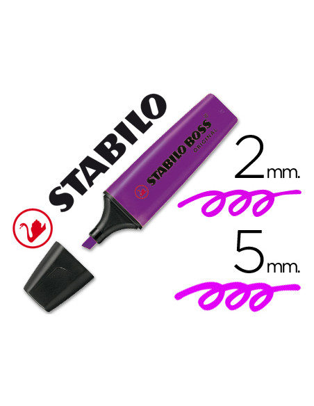 ROTULADOR STABILO BOSS FLUORESCENTE 70 LAVANDA
