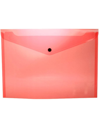 CARPETA SOBRE A4 ROJO TRANSPARENTE