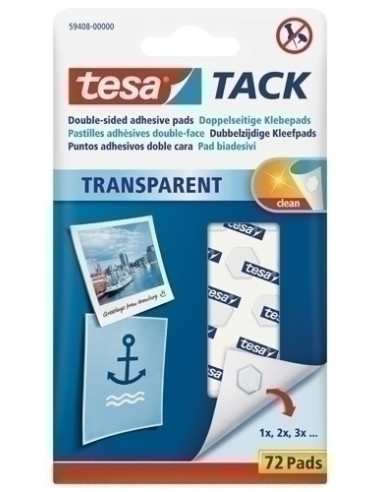 PUNTO ADHESIVO TESA TACK TRANSPARENTE...