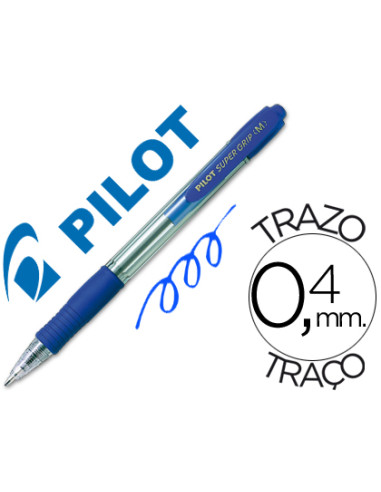 BOLIGRAFO PILOT SUPER GRIP AZUL...